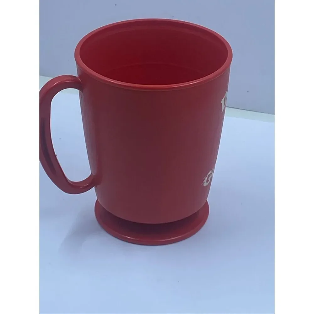 IU Indiana University Plastic Coffee Travel Mug Cup with Base Trip Sip Vintage